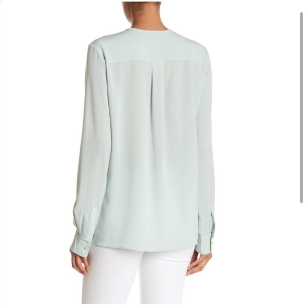 MARCHESA ROSE Ruffle Long Sleeve Blouse L - Picture 2 of 11
